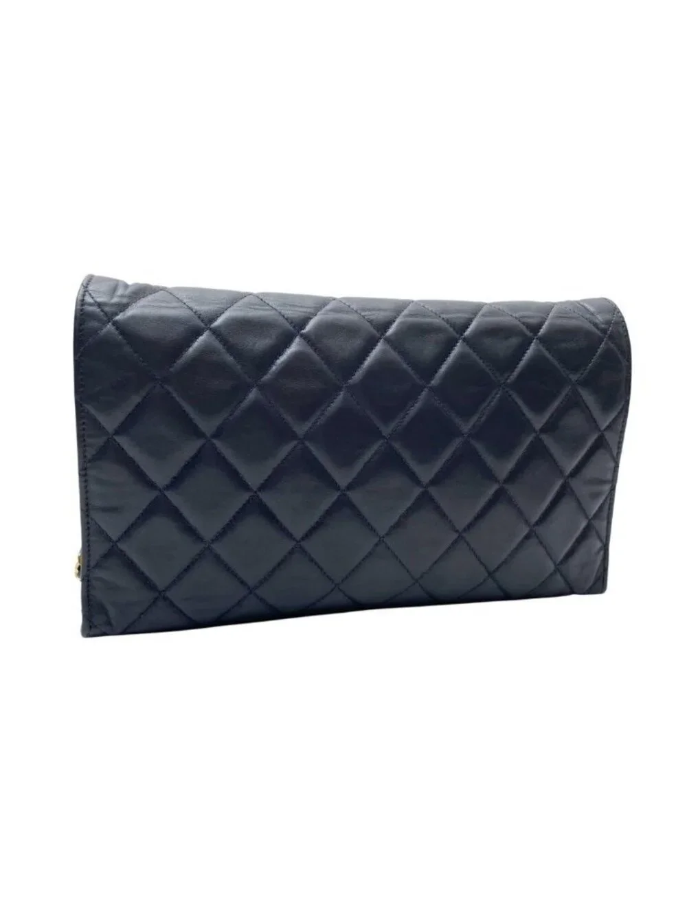 Chanel Quilted Lambskin Circle Logo Chain Shoulder